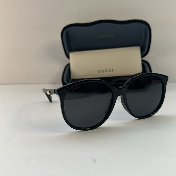New Authentic GUCCI GG0261SA 001 Round Sunglasses - Picture 3 of 13